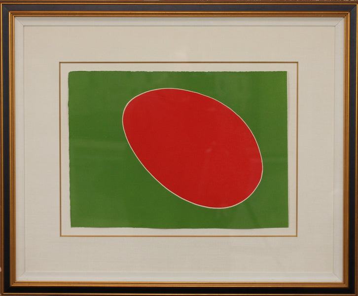 A Red Sun by Joan Miro in the Cantic del Sol aquatint