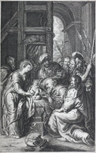 Load image into Gallery viewer, Peter Paul Rubens, after. Theodoor Galle, after. The Adoration of the Magi. Engraving. Circa 1614-1650.
