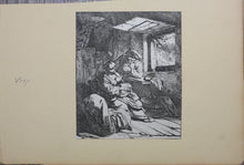 Load image into Gallery viewer, Cornelis Bega. The young mother. Etching. 1642 - 1664.
