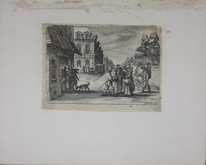 Nicholas de Son. The cherry seller. Etching. 1625-1637.