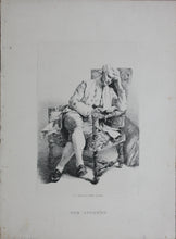 Load image into Gallery viewer, Jean-Louis-Ernest Meissonier, after. The Student. Engraving. 1877.
