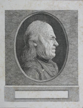 Load image into Gallery viewer, Portrait of Israel Hartmann. Engraving. Late XVIII C.
