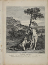 Load image into Gallery viewer, Titian, after. Noli me tangere. Engraving by Nicolas Tardieu. 1742.
