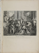 Load image into Gallery viewer, Paolo Veronese, after. Adoration of the Magi. Engraving by Jacques Philippe Le Bas. 1742.
