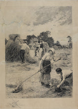 Load image into Gallery viewer, Léon Augustin Lhermitte. The Gleaners. Etching. Late XIX - early XX C.
