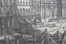 Load image into Gallery viewer, Giovanni Battista Piranesi, after. View of the Piazza Navona above the Ruins of the Circus Agonalis. Reprint. XX C.
