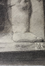 Load image into Gallery viewer, Verna Lewis(?). Study of a relief showing Putto. Graphite drawing. Late XIX/early XX C.
