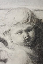 Load image into Gallery viewer, Verna Lewis(?). Study of a relief showing Putto. Graphite drawing. Late XIX/early XX C.
