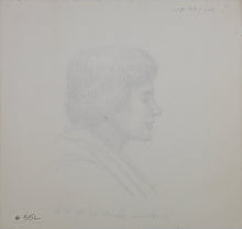 Load image into Gallery viewer, John Middleton Freeman. Portrait of an unknown girl. Ink drawing. Late XX C.
