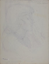 Load image into Gallery viewer, John Middleton Freeman. Portrait of Laurie in profile. Ink drawing. 1979.
