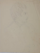 Load image into Gallery viewer, John Middleton Freeman. Portrait of a young man holding beer mug. Ink drawing. Late XX C.
