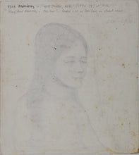 Load image into Gallery viewer, John Middleton Freeman. Portrait of Mary Ann Morrissey. Ink drawing. 1975.
