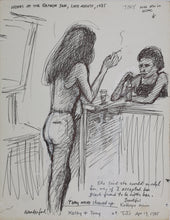 Load image into Gallery viewer, John Middleton Freeman. Portrait of Kathy &amp; Tony. Ink drawing. 1985.
