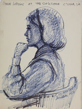 Load image into Gallery viewer, John Middleton Freeman. Portrait of Connie Williams. Ink drawing. 1976.
