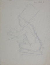 Load image into Gallery viewer, John Middleton Freeman. Little chef. Graphite drawing. Late XX C.
