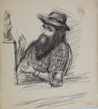 Load image into Gallery viewer, John Middleton Freeman. Portrait of Mike Trudgeon. Ink drawing. 1975.
