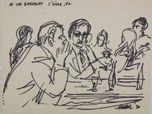 Load image into Gallery viewer, John Middleton Freeman. At the Gaslight C&#39;ville, Va. Ink drawing. 1970.
