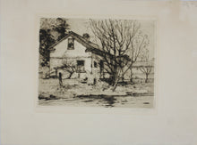 Load image into Gallery viewer, John William Beatty. Landscape with a Cottage. Etching. Early XX C.
