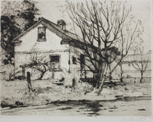 Load image into Gallery viewer, John William Beatty. Landscape with a Cottage. Etching. Early XX C.
