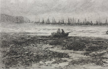 Load image into Gallery viewer, David Law. Fishing boats off Whitby. Etching. Late XIX C.
