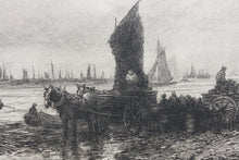 Load image into Gallery viewer, David Law. Fishing boats off Whitby. Etching. Late XIX C.
