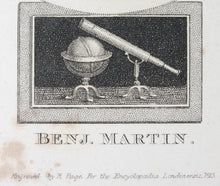 Load image into Gallery viewer, Robert Rage. Portrait of Benjamin Martin. Engraving. 1815.
