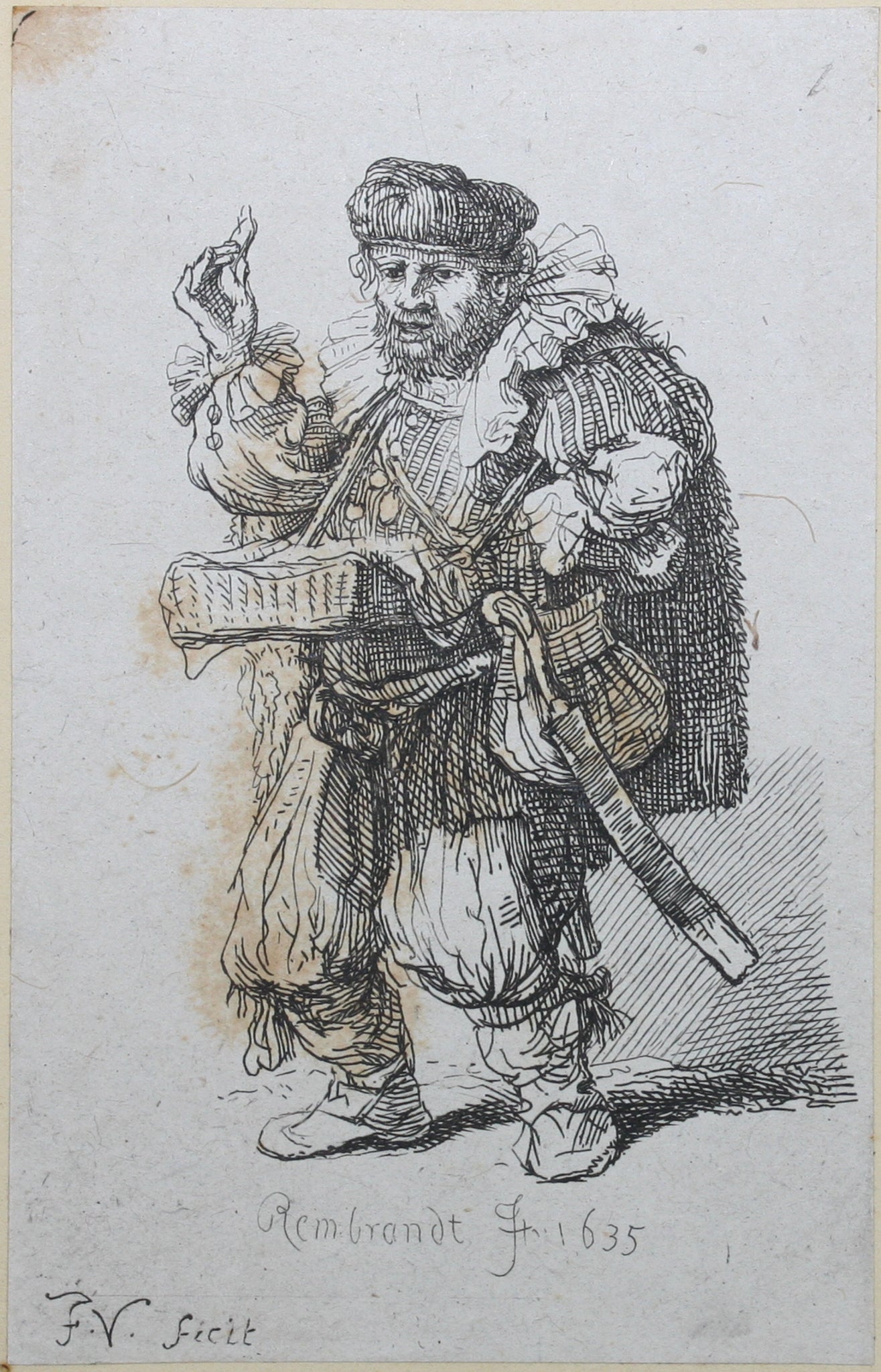 After Rembrandt (Rembrandt van Rijn), Head of a Rat Catcher