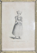 Load image into Gallery viewer, Johann Rudolf Huber, after. Épousé en parure de noces. Engraved by Johann Rudolf Schellenberg. Basel, 1798.
