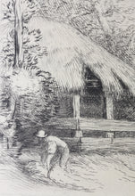Load image into Gallery viewer, Alphonse Legros. The little shed. Etching and drypoint. 1855-1911.
