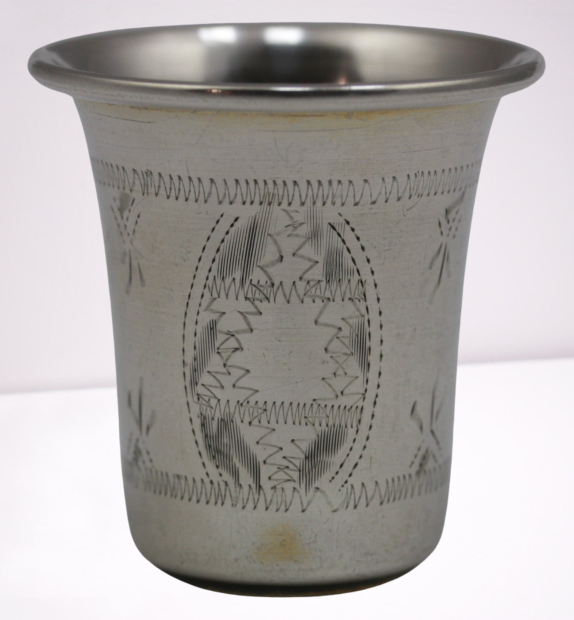 Kiddush cup of all sterling silver metal