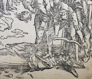 Albrecht Dürer. The Martyrdom of the Ten Thousand. Woodcut. 1496.