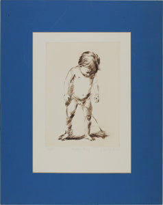 ﻿Lila Copeland. Stephen Peeing. Etching. 1950th - 1970th