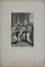 Load image into Gallery viewer, Pellegrino Tibaldi, after. Francesco Rosaspina, after. Marriage of S. Catterina. Etching by Antonio Marchi. 1830.
